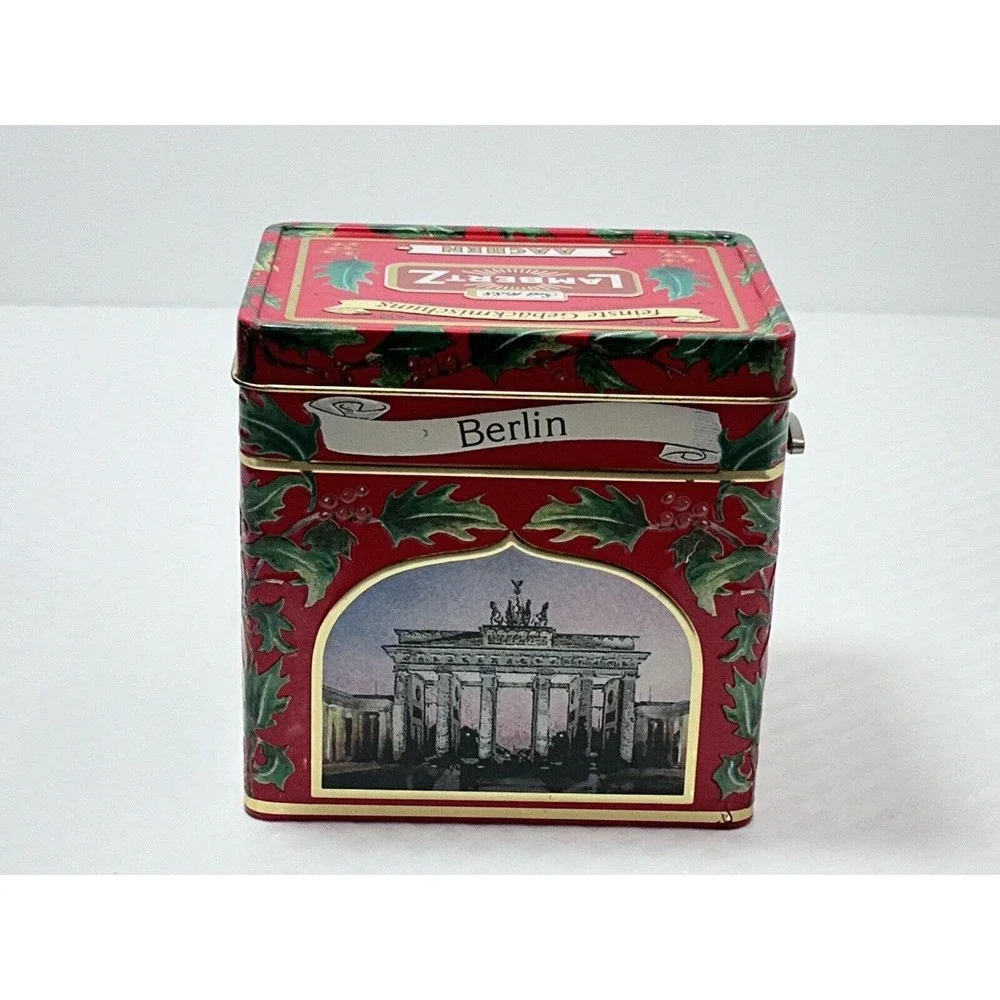 LambertZ Musical Christmas Cookie Tin‎ Only. Plays Rudolph The Red Nose Reindeer